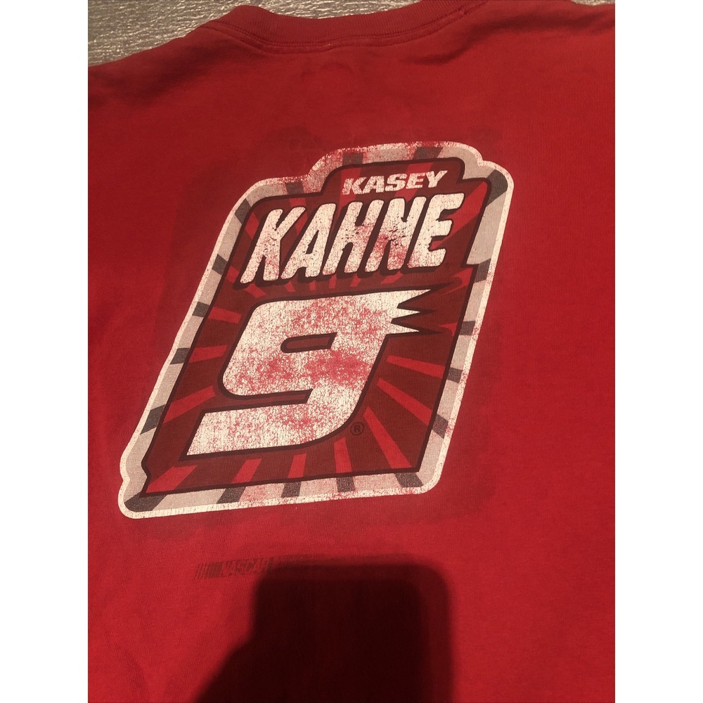 Kasey Khane Red Nascar‎ Tshirt Size Medium Short Sleeve Charger - Picture 7 of 7